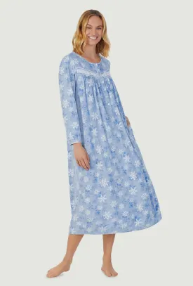 Snowflake Wonderland Cozy Fleece Gown