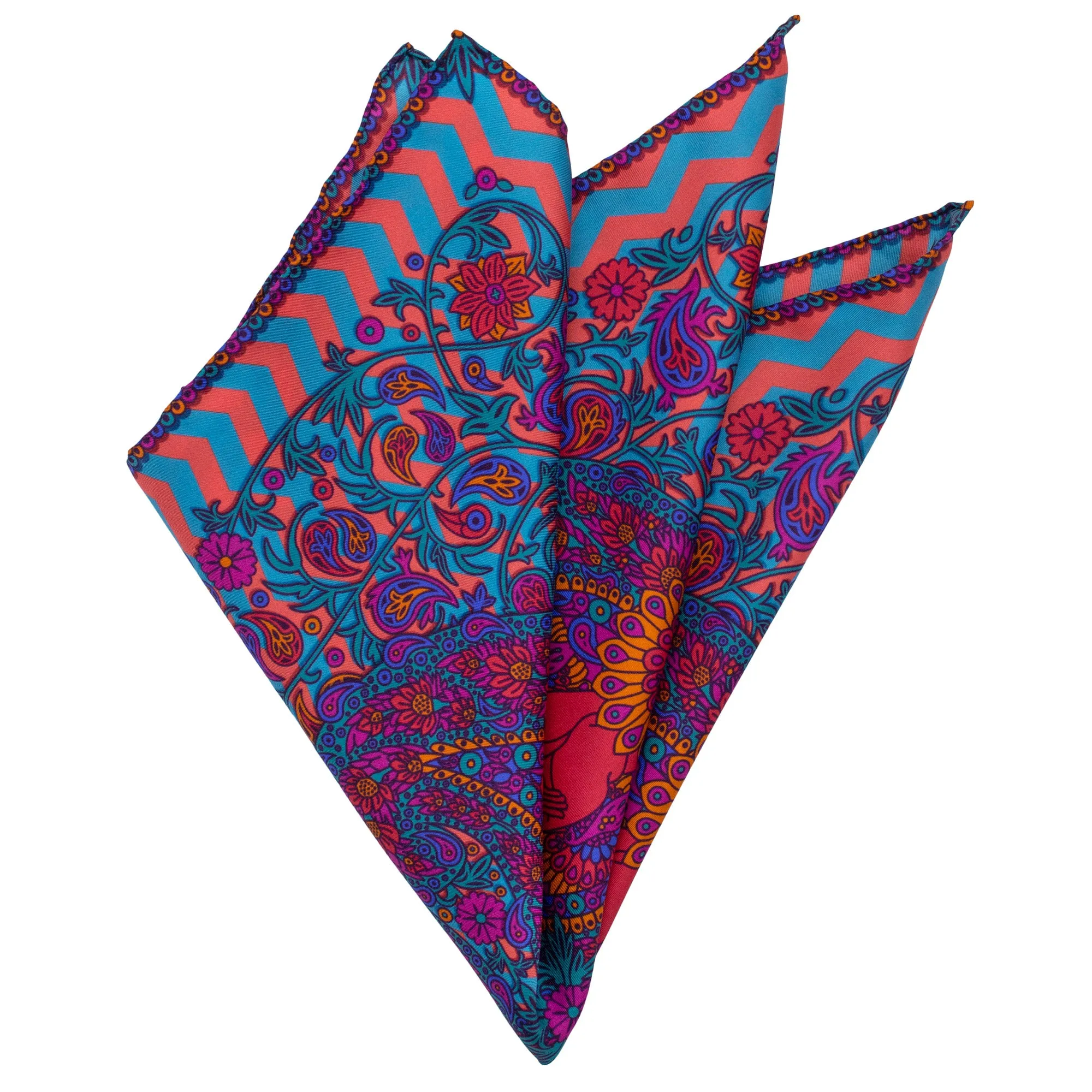 Venus Knossos, Paisley Gods Silk Pocket Square