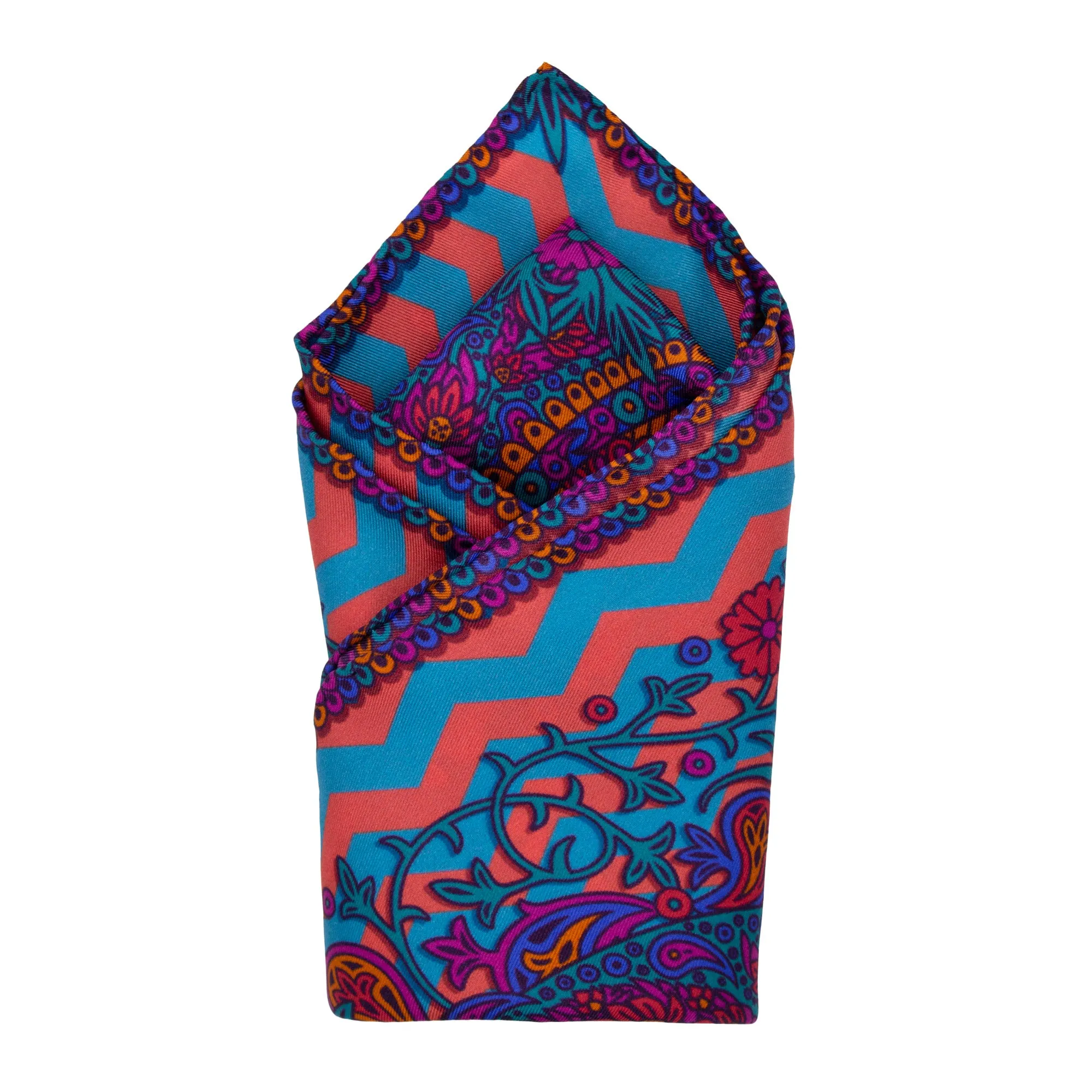 Venus Knossos, Paisley Gods Silk Pocket Square