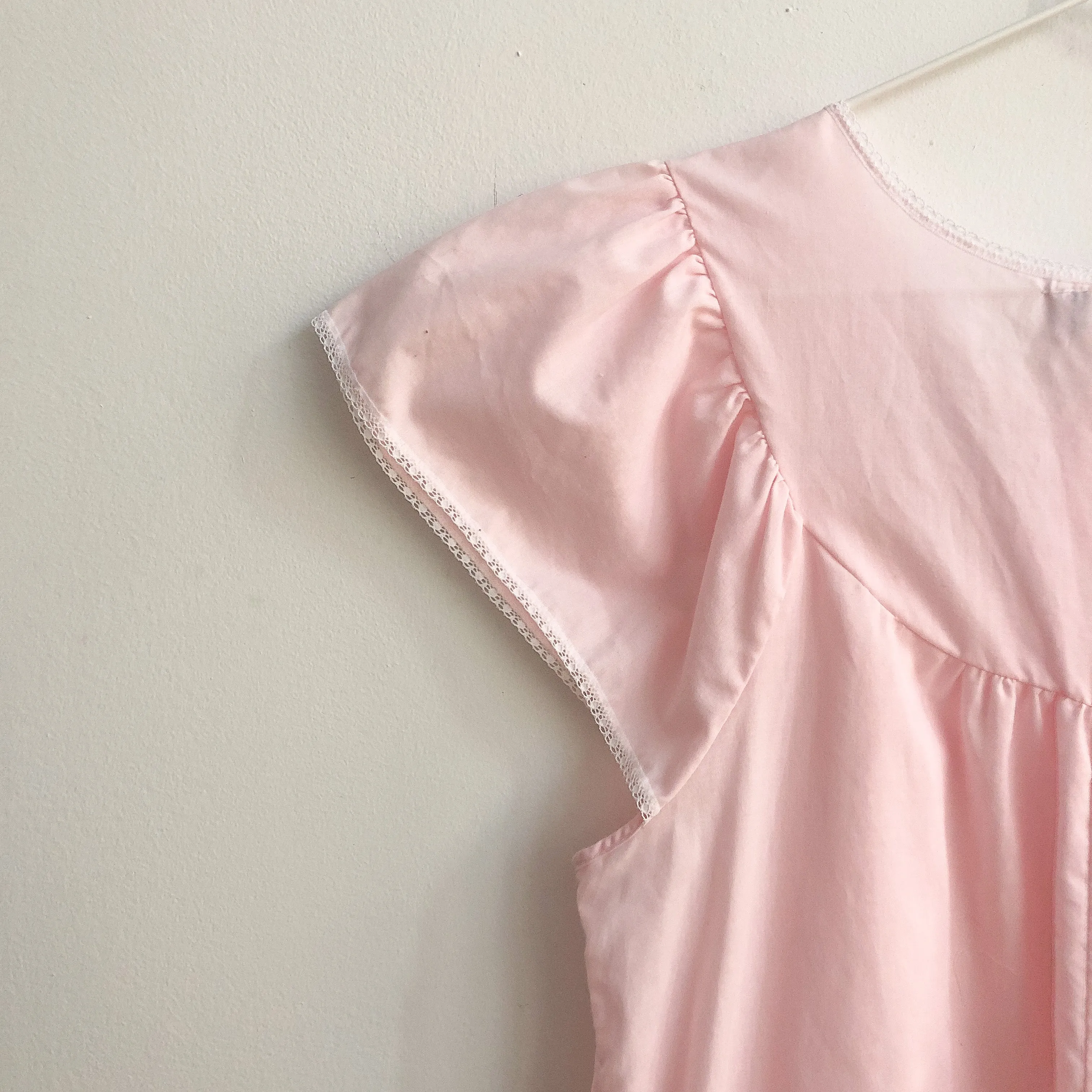 Vintage Baby Pink Maxi Nightgown