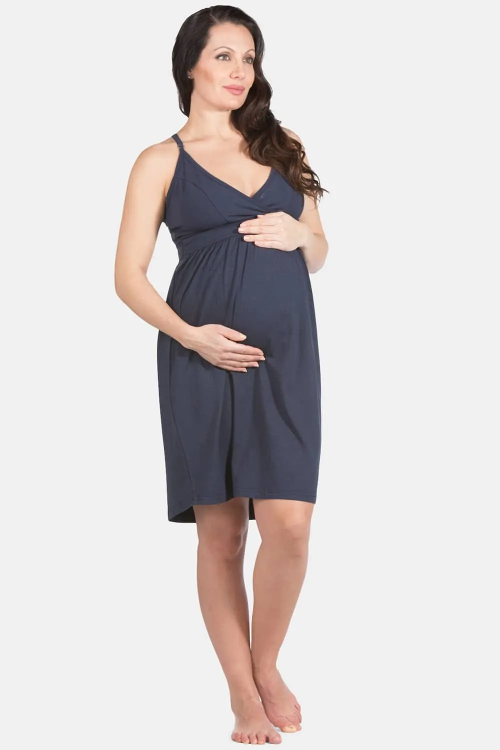 Wireless EcoFabric™ Maternity Nursing Nightgown