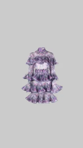 Zimmermann Celestial Frill Mini Tiered Dress